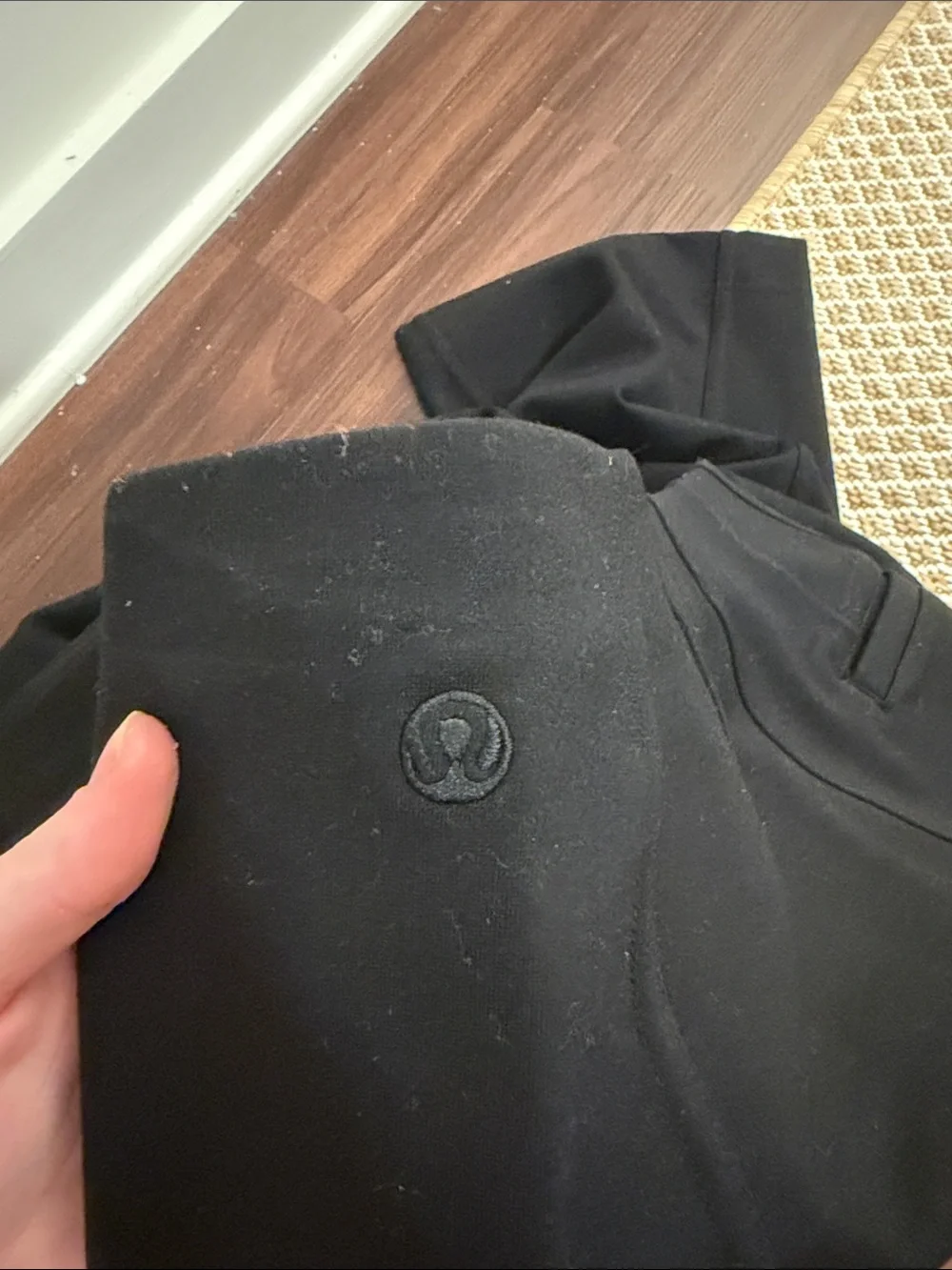 Black High-Waist Wide Leg Trousers Lululemon